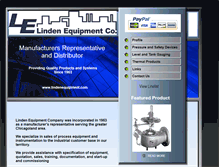 Tablet Screenshot of lindenequipment.com